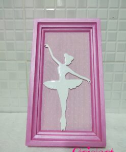 Quadro bailarina de porcelana